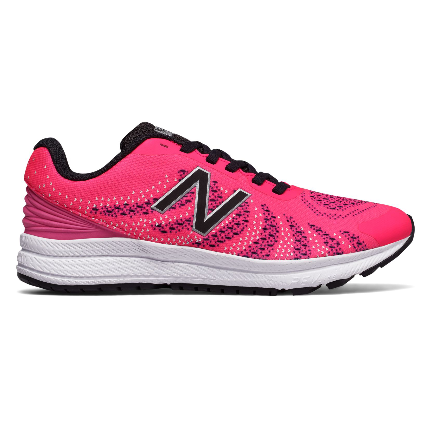 New Balance Big Kid's FuelCore Rush v3 Pink/Black | Laurie's Shoes