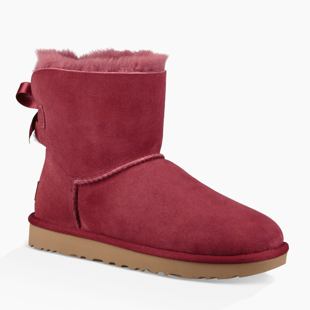 Ugg Mini Bailey Bow II Women's Garnet Boot | Laurie's Shoes