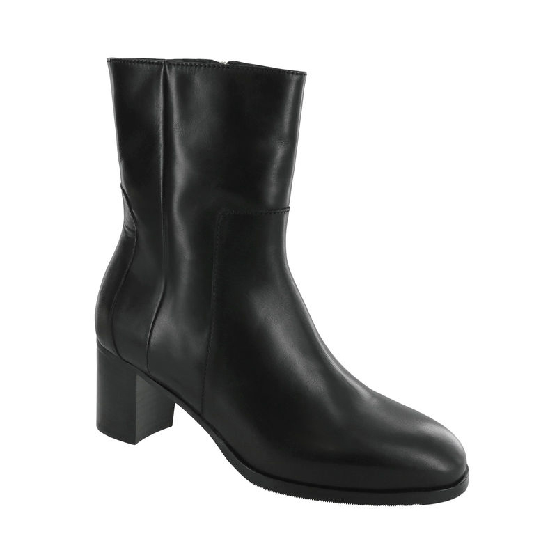 Sas Womens Sabina Boot Nero Leather Lauries Shoes