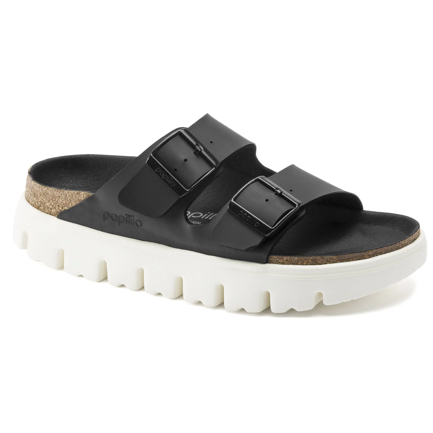 Birkenstock Arizona Chunky Sandal Birk-Flor Black | Laurie's Shoes