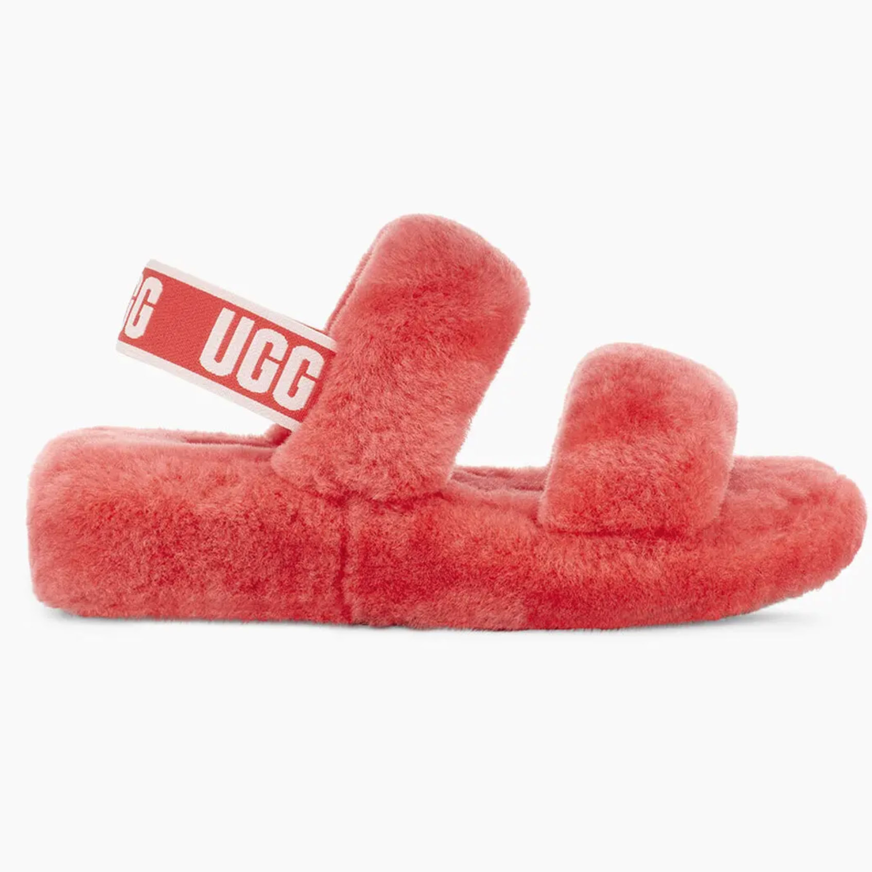 ugg fluff yeah slide coral