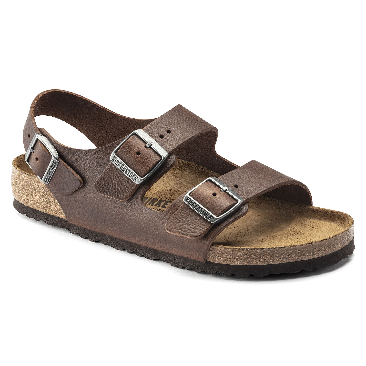 Birkenstock Milano Sandal Vintage Wood Roast Leather | Laurie's Shoes