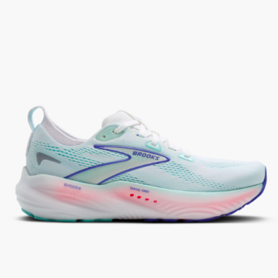 Brooks Women's Glycerin 22 running shoes in a stylish design, featuring DNA LOFT cushioning and engineered mesh for a plush, supportive running experience.