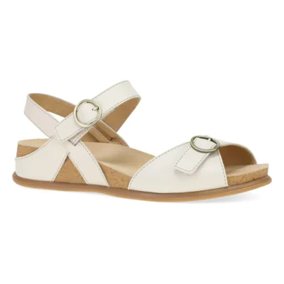 Dansko Women's Candace Sandal, featuring an adjustable ankle strap, cushioned EVA footbed, and durable rubber outsole for style and comfort."