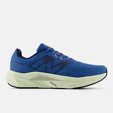 New Balance Men's FuelCell Propel v5 running shoes, featuring FuelCell midsole technology, lightweight breathable mesh upper, and durable rubber outsole for speed and daily training.