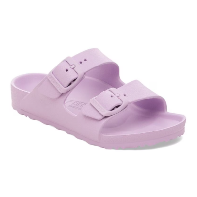 Birkenstock Kid’s Arizona EVA Sandal in vibrant waterproof material, featuring contoured arch support, adjustable straps, and a lightweight, shock-absorbing sole.