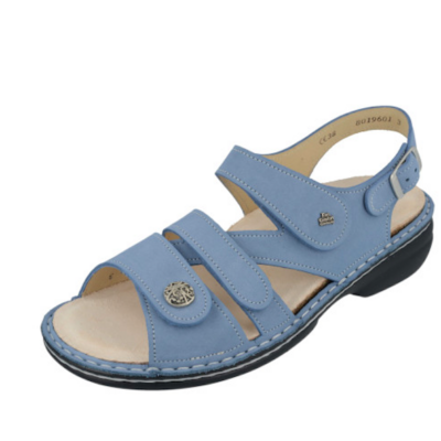 Finn Comfort Women's Gomera Sandal – premium leather orthopedic sandal with adjustable straps, removable cork footbed, and shock-absorbing sole for superior comfort.