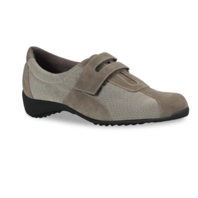 Munro Women's Joliet II slip-on shoe with stretch fabric upper, cushioned footbed, and arch support, offering comfort and style for everyday wear.