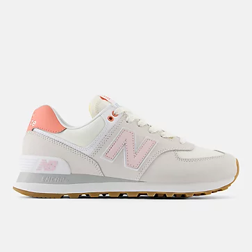 New Balance Women's 574 – classic suede and mesh sneaker with ENCAP cushioning, durable rubber outsole, and a retro-inspired design for all-day comfort.