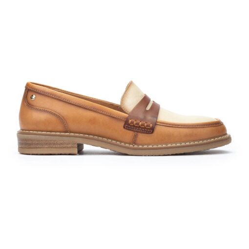 Pikolinos Women's Aldaya Loafers crafted from premium leather with hand-stitched detailing, cushioned insole, and flexible rubber outsole for all-day comfort.