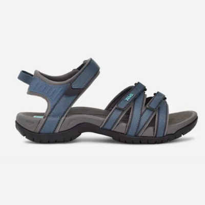 Teva Women's Tirra Sandal with quick-dry webbing, cushioned EVA midsole, arch support, stability shank, and Spider Rubber® outsole for superior traction.