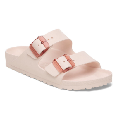 Birkenstock Women's Arizona Stealth Buckle EVA Sandal in lightweight, waterproof material with a supportive footbed and sleek adjustable buckles.