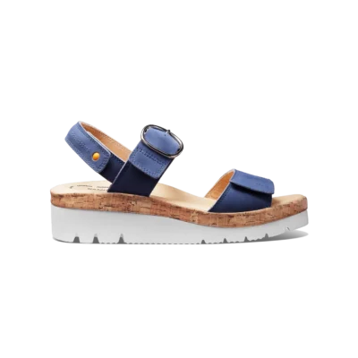 Samuel Hubbard Women's Portola Two Strap Sandal with adjustable straps, cushioned footbed, and lightweight rubber outsole for all-day comfort.