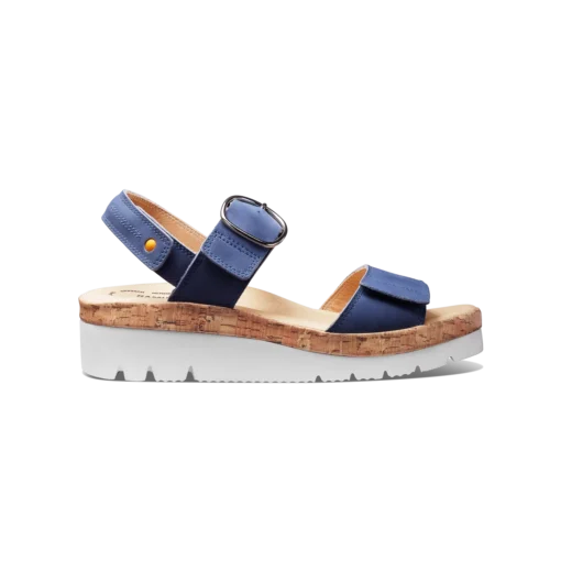 Samuel Hubbard Women's Portola Two Strap Sandal with adjustable straps, cushioned footbed, and lightweight rubber outsole for all-day comfort.