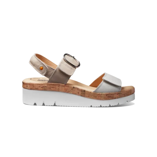 Samuel Hubbard Women's Portola Two Strap Sandal with adjustable straps, cushioned footbed, and lightweight rubber outsole for all-day comfort.